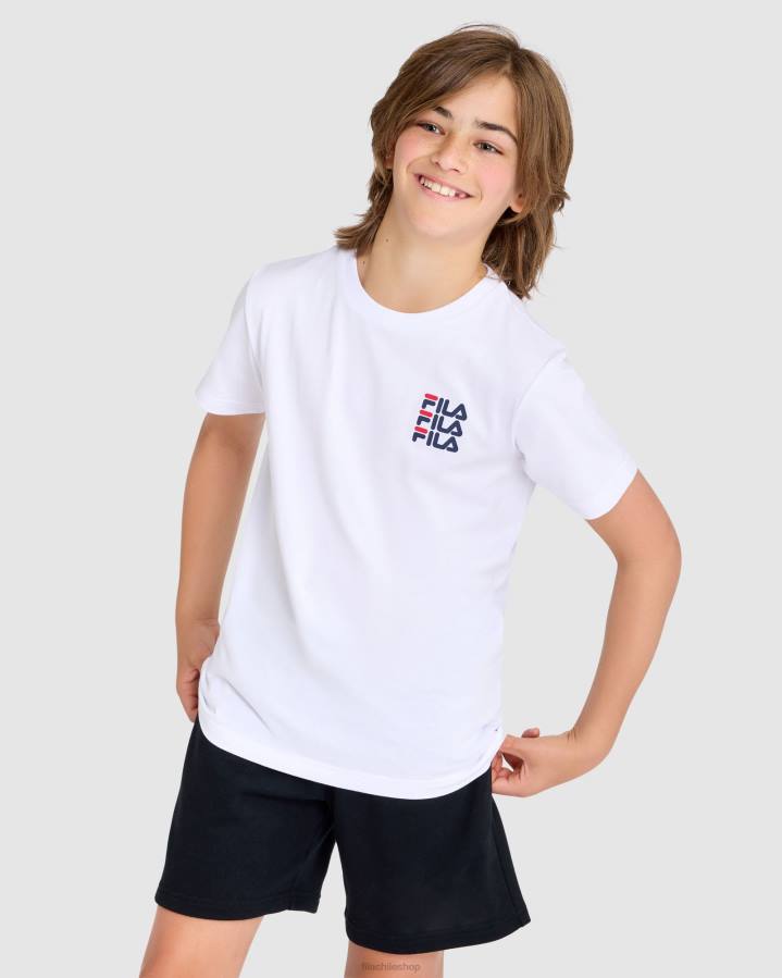 4T243048 blanco camiseta fila ripley infantil blanca FILA