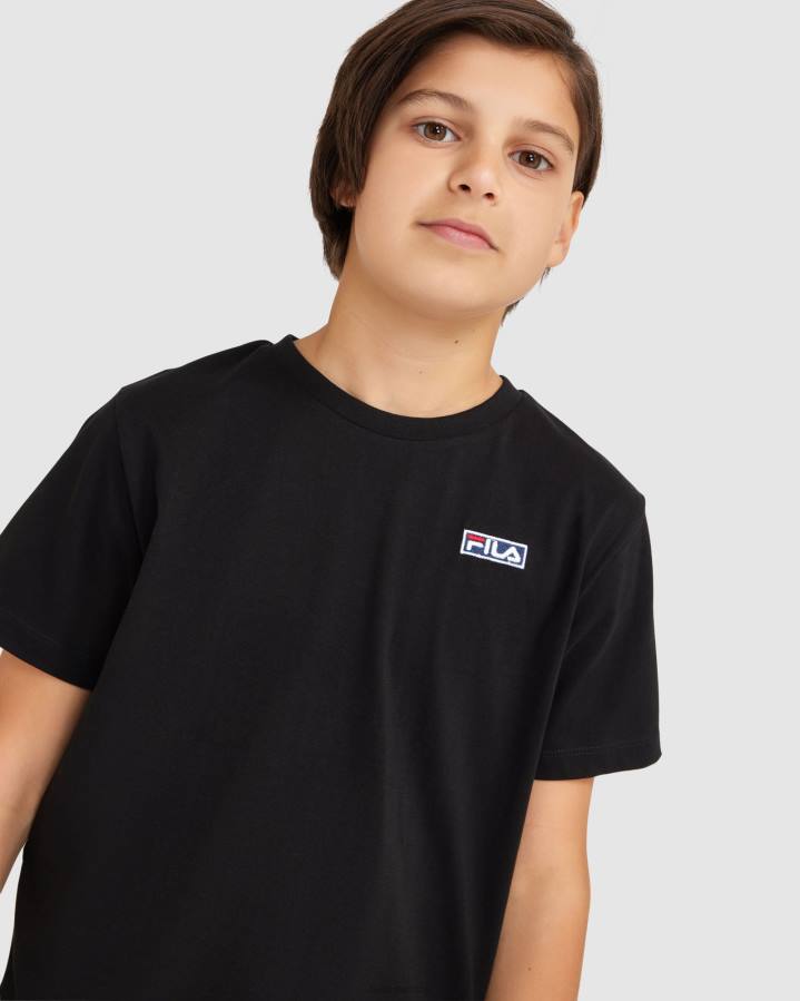 4T243079 negro camiseta fila parker niño negra FILA