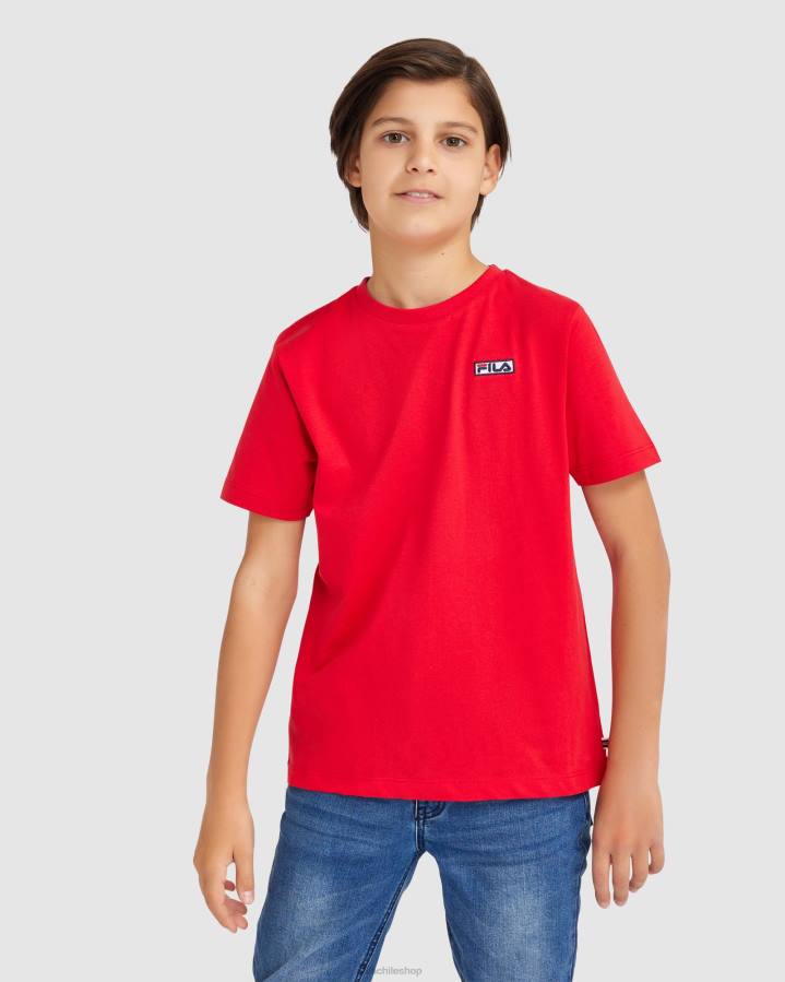 4T243081 rojo camiseta fila parker roja para niños FILA