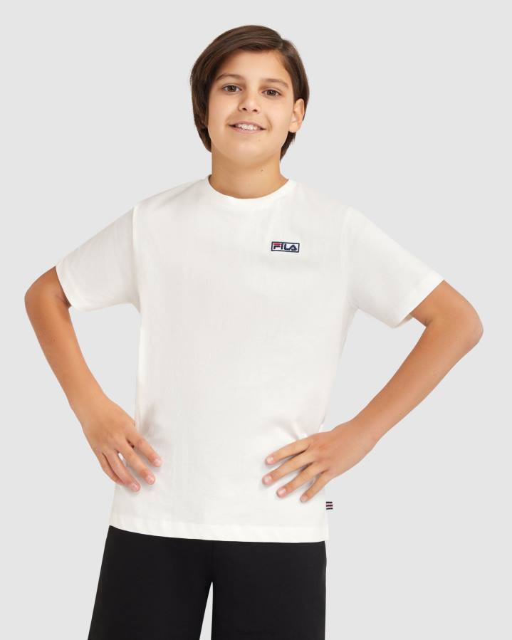 4T243085 blanco camiseta fila parker niño blanca FILA