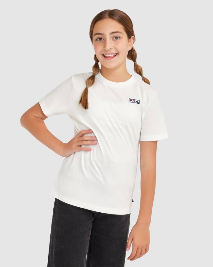 4T243085 blanco camiseta fila parker niño blanca FILA