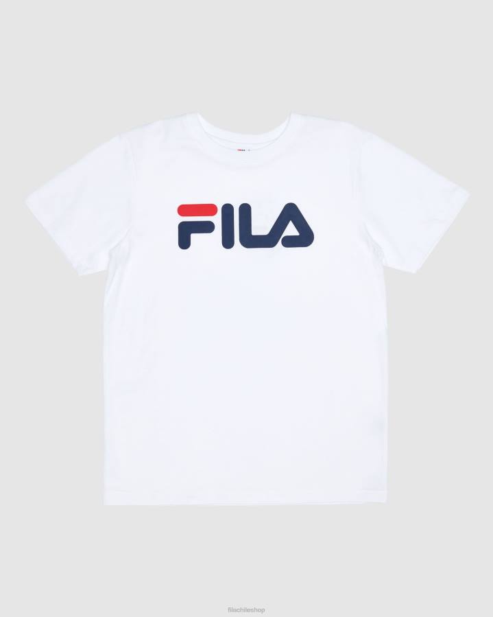 4T243096 blanco camiseta blanca clasica infantil fila FILA