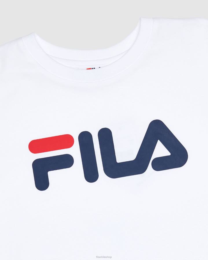 4T243096 blanco camiseta blanca clasica infantil fila FILA