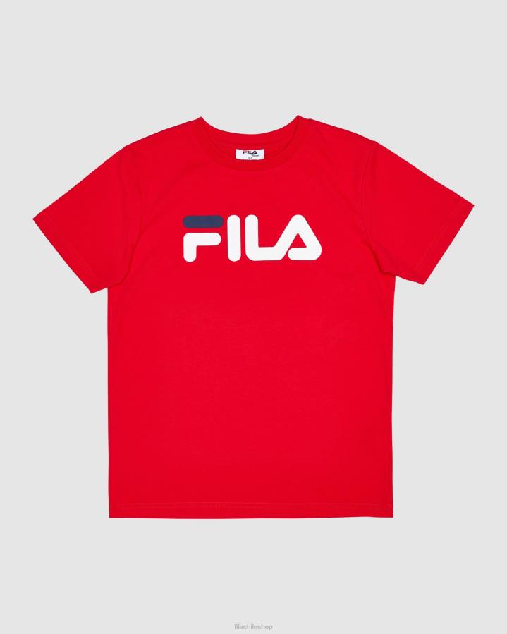 4T243098 rojo camiseta clásica infantil fila roja FILA