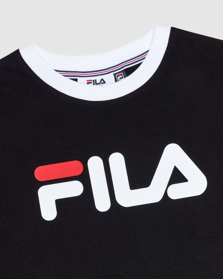 4T243135 negro camiseta fila classic niña negra FILA