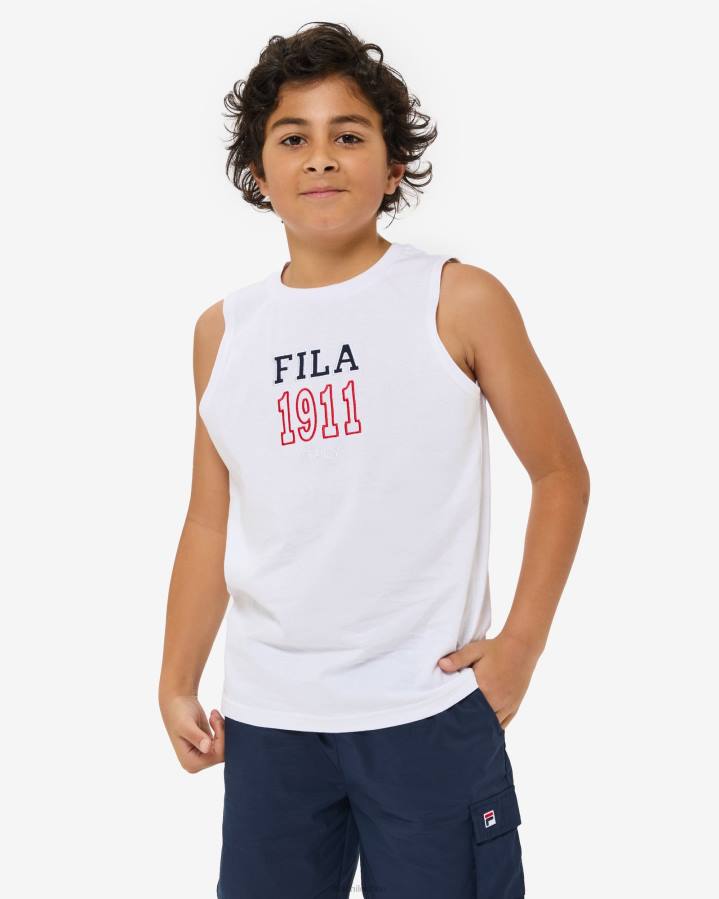 4T243111 blanco camiseta fila zoki blanca FILA