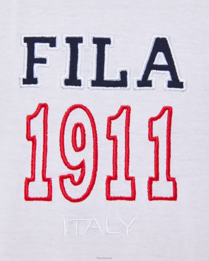 4T243111 blanco camiseta fila zoki blanca FILA