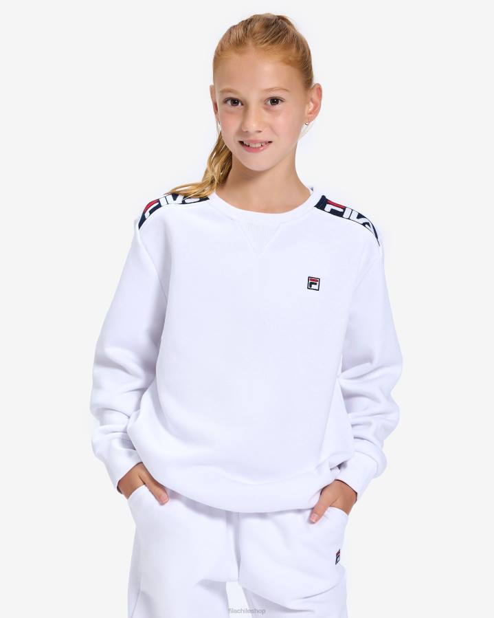 4T243143 blanco insignia infantil 2.0 crew blanca fila FILA